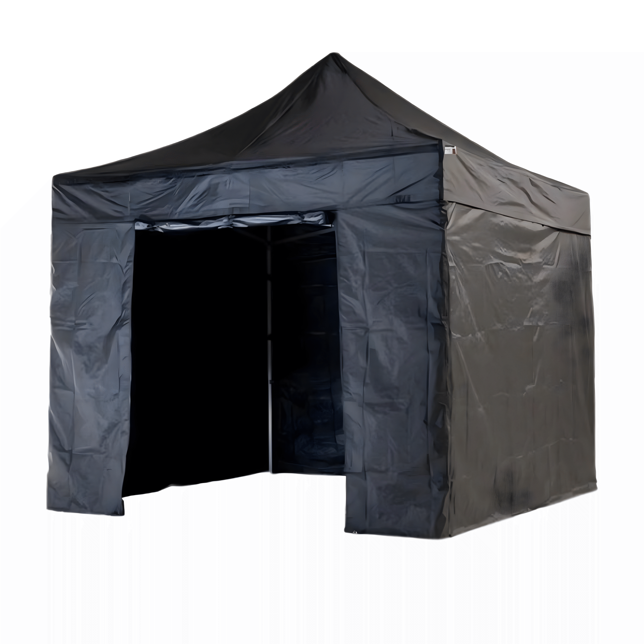 Nůžkový stan černý 3 x 3 m